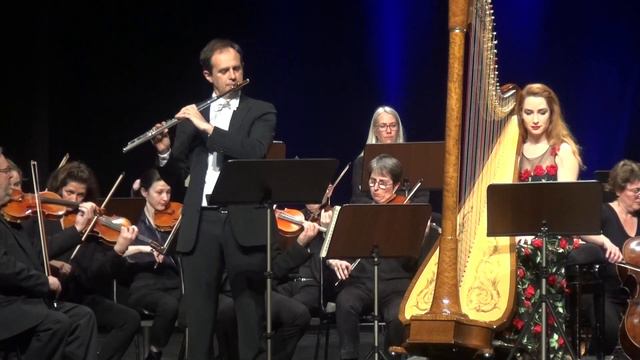 Mozart Flute harpe concerto kv 299 смотреть онлайн