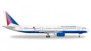526678 Гражданский самолет Transaero Tupolev TU-214 1:500