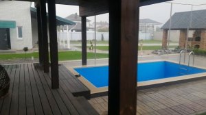 Сильный дождь.