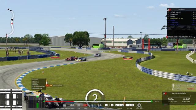 Martinelli6166.Lucagt.Sebring.Oreca 07 Gibson.American Spirit смотреть онлайн