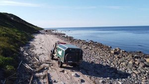 Летний берег Белого моря с коптера