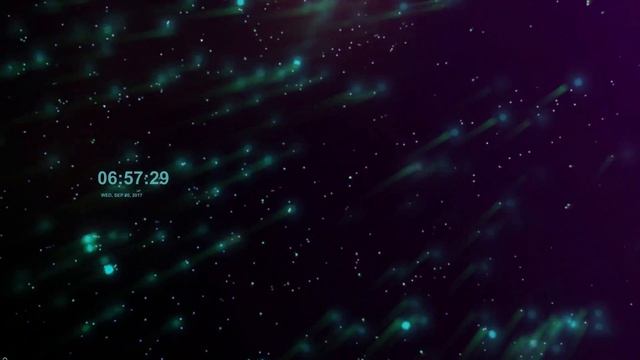 Заставка с часами Звездопад смотреть онлайн