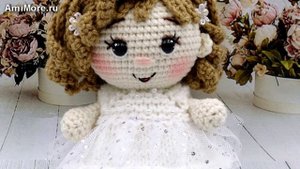 Амигуруми: схема Малышка Невеста. Игрушки вязаные крючком.