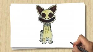 Рисуем Монстра-Кота из игры Зоономали _ How to draw Monster Cat from Zoonomaly