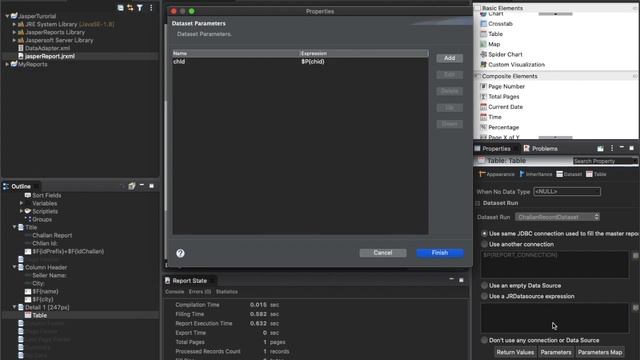 Creating Report with Table in Jaspersoft Studio and NetBeans - STEP BY STEP SIMPLE TUTORIAL