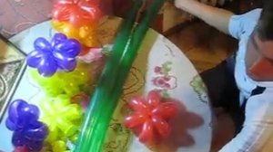 Flowers from balloons Цветы из шариков (Ромашка из воздушных шаров) 2