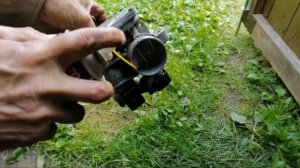 чистка дроссельной заслонки на Гранте