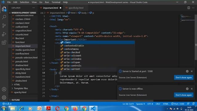 CSS !important Tutorial in Odia | CSS Tutorials for Beginners in Odia | Part-27 | MS Info Systems