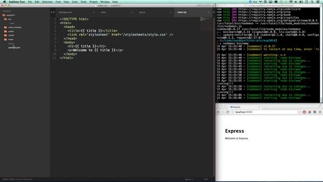 Node.js tutorial for beginners 2014 - an introduction to Node.js with Express.js