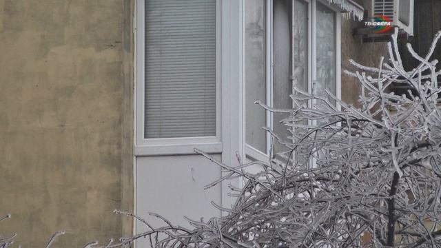Обледенение Харцызска усилилось