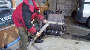 Система для вывода выхлопных газов автомобиля из бокса гаража сто. Вывод выхлопных газов для сто