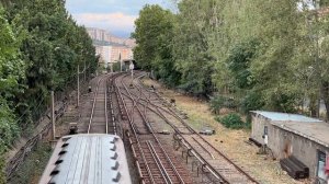 Тбилиси. Метро. Движение поездов у станции «Гоциридзе»