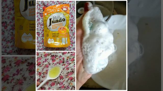 Гель для мытья посуды Jundo Juicy Lemon с гиалуроновой кислотой, концентрированный c дозатором смотреть онлайн
