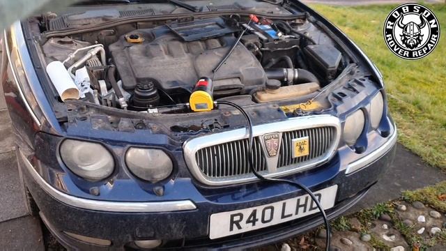 Rover 75 diesel oil change with an electric siphon pump
