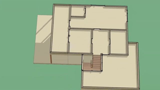 Дом с гаражом, террасой и плоской крышей 165 м², проект из СИП | СтеПанСтрой, арт 7712 смотреть онлайн