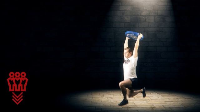 Выпады на месте с блином над головой | ФИТНЕС ЛИГА смотреть онлайн