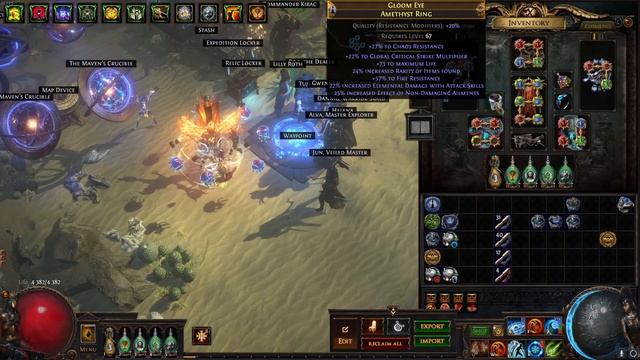 [PoE] 100M+ DPS ПО УБЕРАМ CF Deadeye | Path Of Exile Запретное Святилище