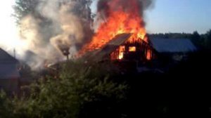 Пожар в м/р Южный в Перми
