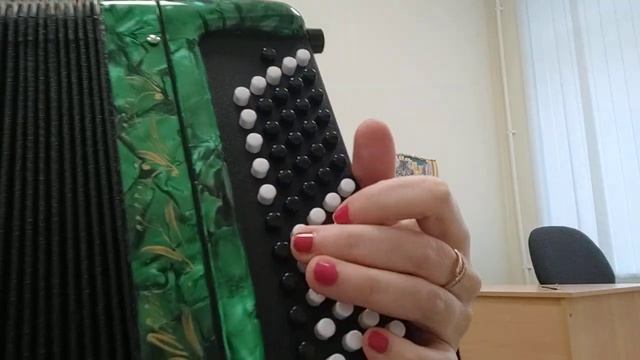 Миллион алых роз, на баяне, разбор, припев смотреть онлайн