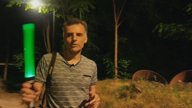 Съёмка со световым мечом, как вариант светографики (фризлайта) смотреть онлайн