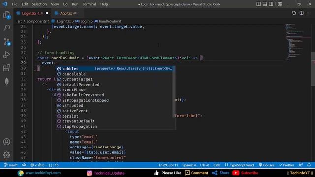 react typescript | react typescript tutorial | react typescript crash course