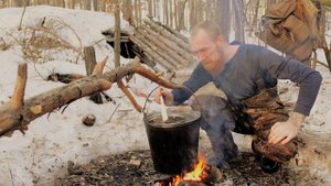 ВАРЮ ЖИВИЦУ в ЛЕСНОЙ ЗЕМЛЯНКЕ.