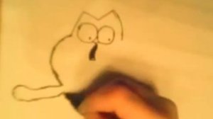 как рисовать кота Саймона/ how to draw Simon's cat