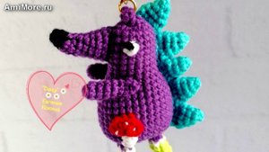 Амигуруми: схема Брелок Ёжик | Игрушки вязаные крючком