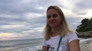 Пляж в Испании . Salou. Spain. October 2017