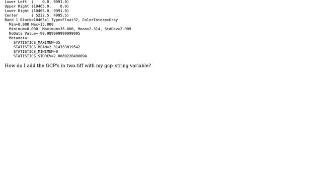 GIS: In python gdal how to add Ground Control point to GeoTiff image by using gdal_translate смотреть онлайн