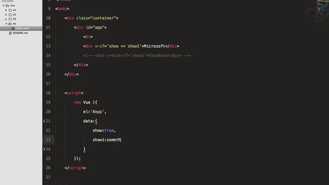 Vuejs 2.0 Beginner Series | V-if, V-else, V-show and an example project #5