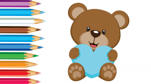 Рисуем плюшевого мишку. Простой поэтапный рисунок