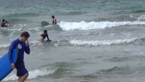 Серфинг на Бали -  мой первый урок серфинга на Бали, пляж Кута