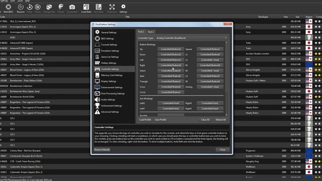 Настройка контроллера для эмулятора duckstation (PS1) смотреть онлайн