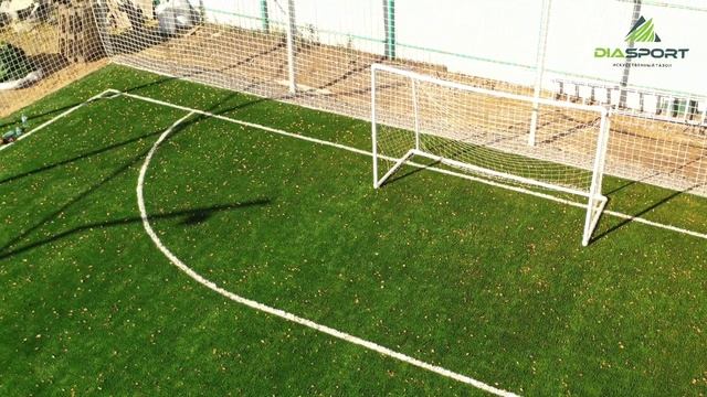 Футбольное поле 27х17. Газон DiaSport Profi M40. Московская область, Солнечногорский р-н д. Кривцов смотреть онлайн