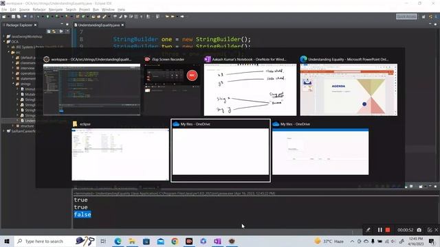 Java Certification-OCA| Equality of Strings(==) | Object Equality | #javacourse #javacertification