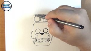How to draw Bonnie, FNAF, Как нарисовать Бонни, ФНАФ