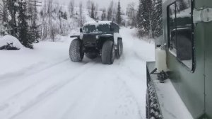 Вездеходы Зырянин - 112. Транспортировка подранка.