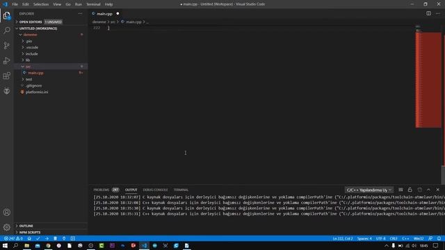 Arduino'yu Visual Studio Code İle Programlayın - Platform IO