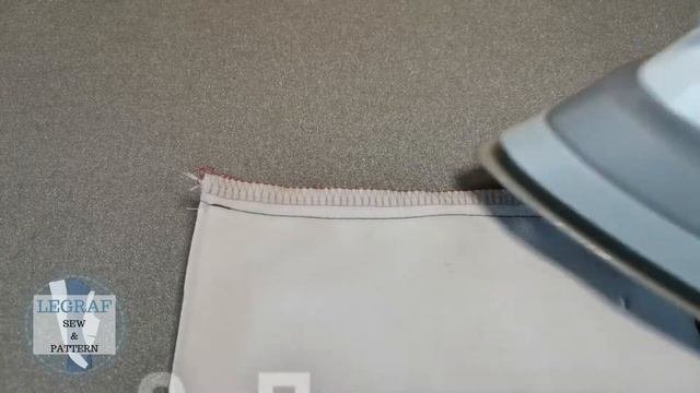 Стачной шов вразутюжку. Последовательность