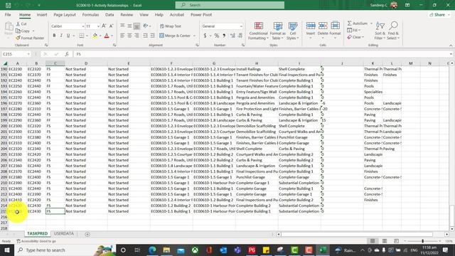 Primavera P6 to Excel Export & Import #planning #primevera #excel #p6 #msp #construction #planner