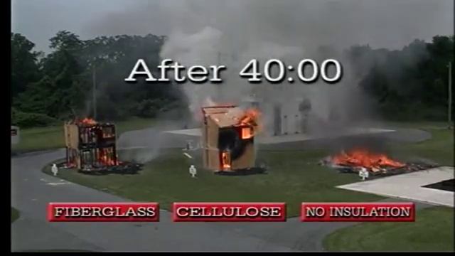 Пожаробезопасность утеплителей. Сравнение эковаты и минваты. смотреть онлайн