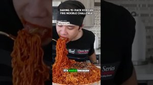 Daring 15-Pack Korean Fire Noodle Challenge