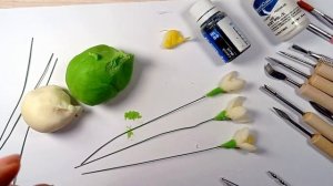 Подснежники из мастики. МК Лепка/ Детская Комната РАСКРАСКИ