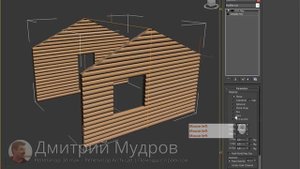 Делаем случайные текстурные координаты на брёвна сруба в 3d max