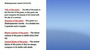 Sonnet 18 by William Shakespeare part -1 | Introductory class