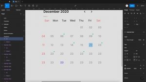 Calendar | Figma Master Class for BEGinners