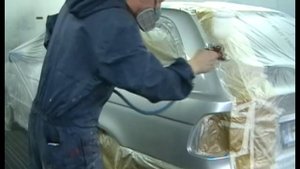 Покраска лаком в 2 слоя пистолетом Devilbiss - T1