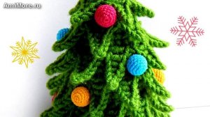 Амигуруми: схема Новогодняя ёлочка. Игрушки вязаные крючком - Free crochet patterns.