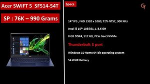 Budget Laptops With Thunderbolt 3 - Fastest port available